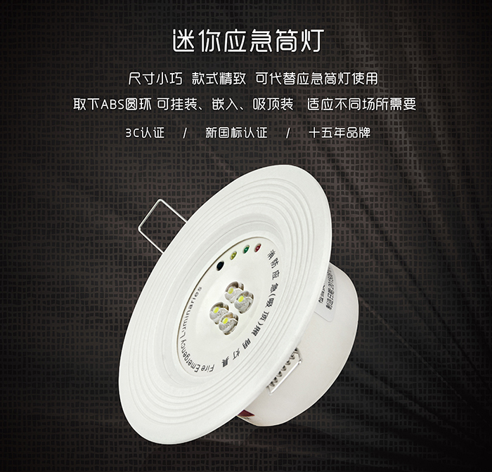 藝光消防迷你應(yīng)急筒燈--精致小巧的體驗(yàn)，不容錯(cuò)過(guò)的選擇